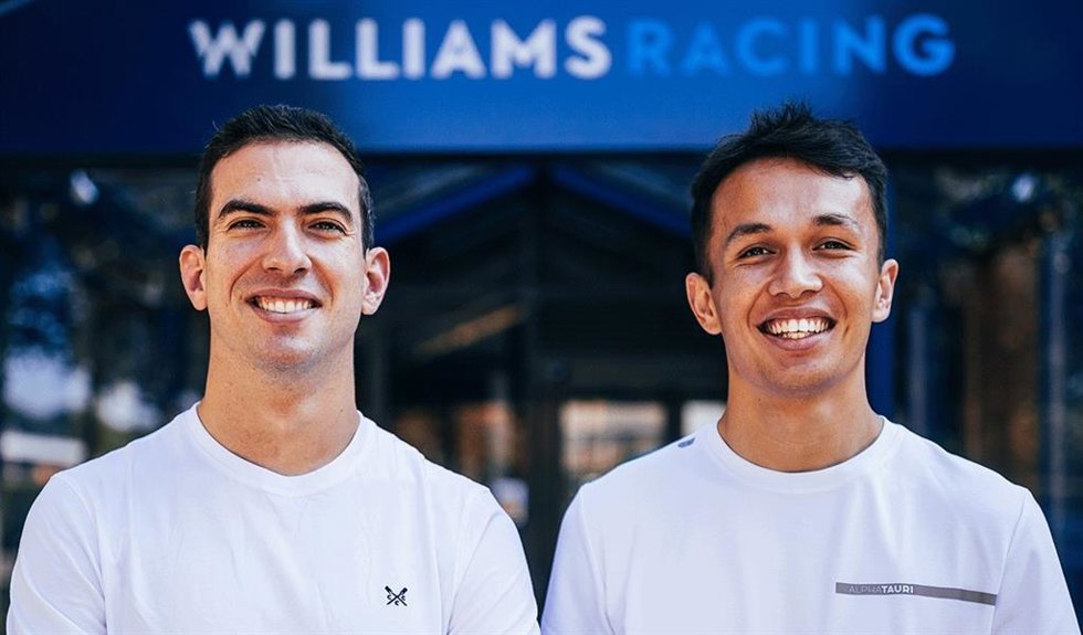 Nicholas Latifi y Alex Albon