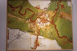 La exposición del artista aragonés Alejandro Boloix, 'Coordenadas', puede verse en La Alfranca.