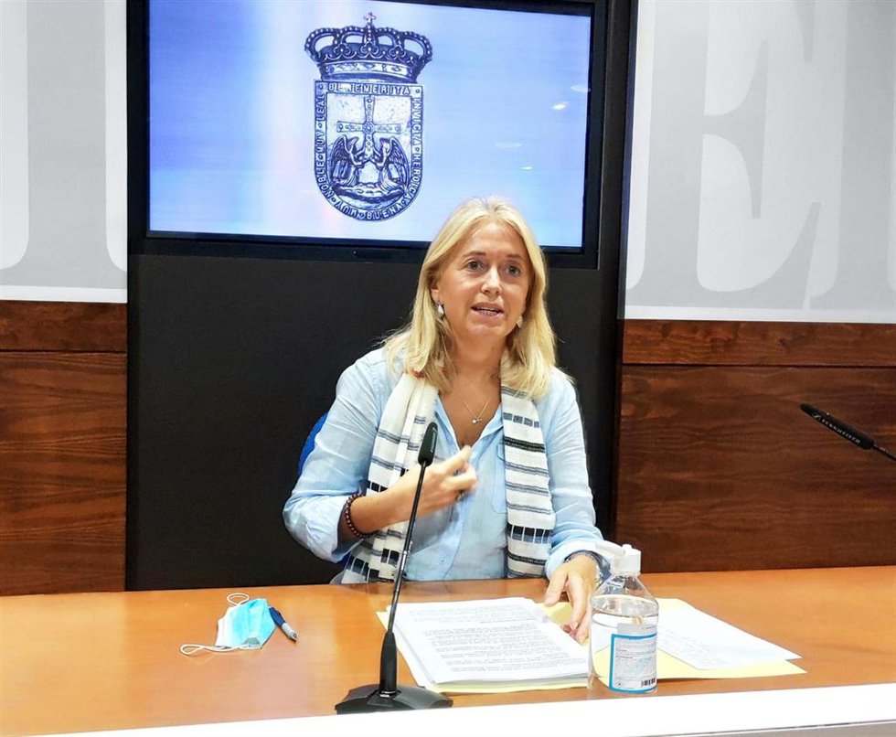 Archivo - La portavoz de Vox en el Ayuntamiento de Oviedo, Cristina Coto