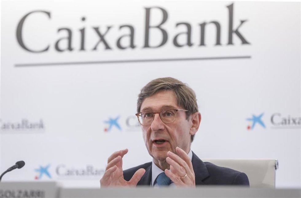 Archivo - El presidente de CaixaBank, José Ignacio Goirigolzarri, interviene durante una rueda de prensa en la Sede social de CaixaBank, en la Sede social de CaixaBank, Valencia, Comunidad Valenciana, (España), a 26 de marzo de 2021. 