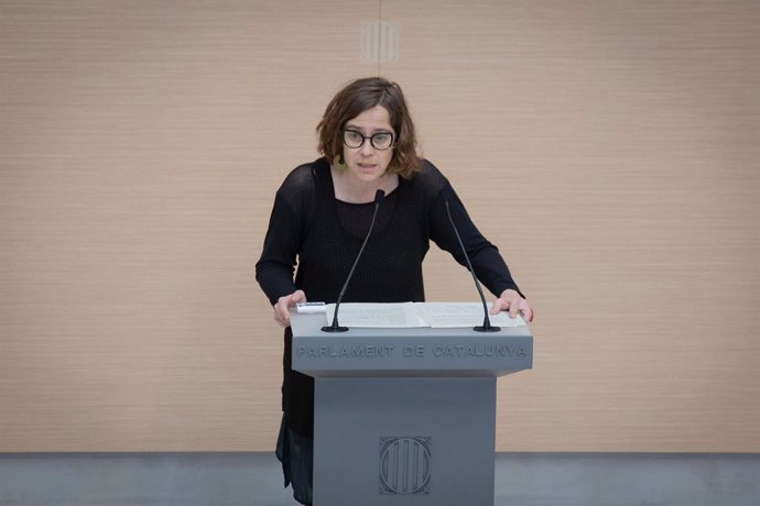 Archivo - Arxivo - La portaveu de la CUP, Eullia Reguant, intervé en la segona sessió del debat d'investidura a la presidncia de la Generalitat de Catalunya, en el Parlament, Barcelona, Catalunya, (Espanya), a 30 de mar de 2021.