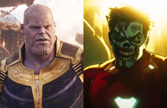 Thanos y la versión zombi de Tony Stark