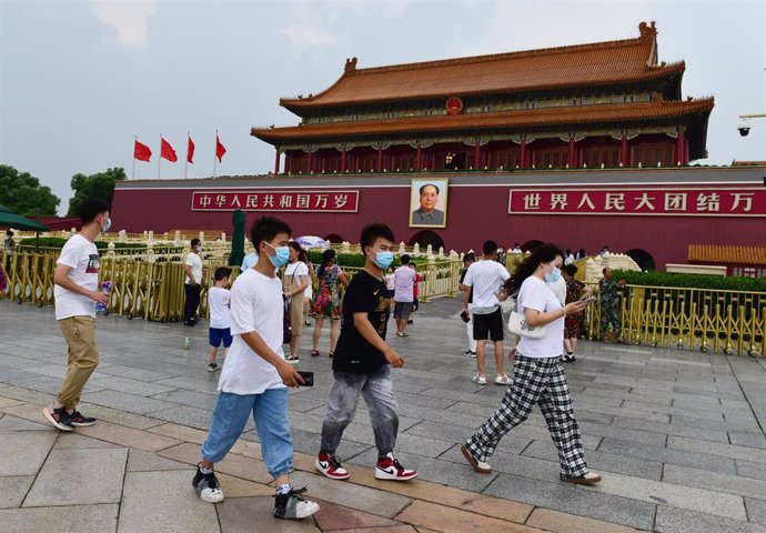 Archivo - Imagen  de archivo de la plaza Tiananmen.