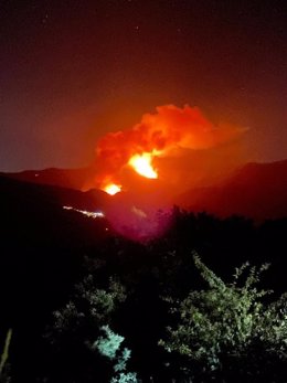Incendio declarado en Jubrique que afecta a Sierra Bermeja