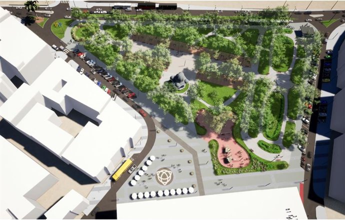 Archivo - Plano general del proyecto para el parque del Muelle.