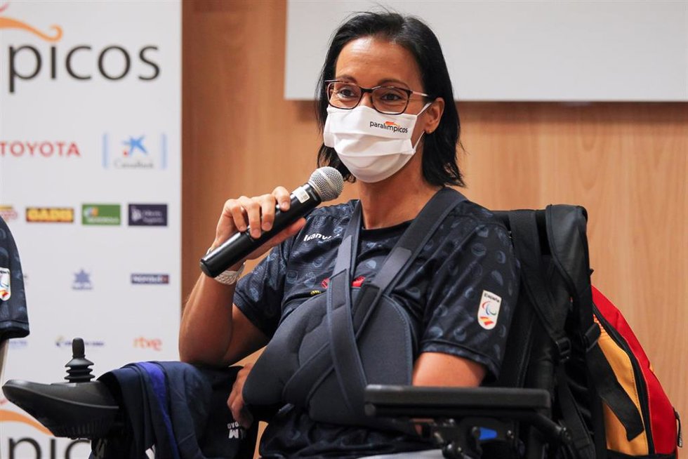 Archivo - Teresa Perales en el acto de presentación del equipo para los Juegos Paralímpicos de Tokio