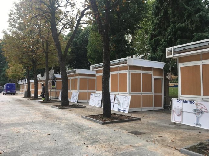 Preparativos de San Mateo, en Oviedo