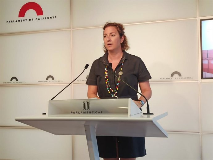 Imagen de archivo - La portavoz del PSC-Units en el Parlament, Alícia Romero.