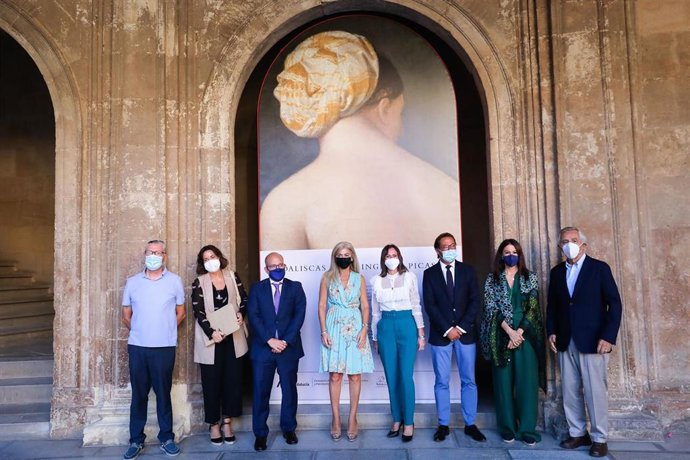 La consejera de Cultura y Patrimonio Histórico, Patricia del Pozo, preside la inauguración del seminario internacional sobre la exposición 'Odaliscas: de Ingres a Picasso'. En el Palacio de Carlos V de la Alhambra.