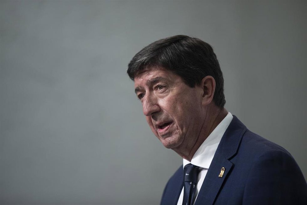El vicepresidente de la Junta de Andalucía, Juan Marín