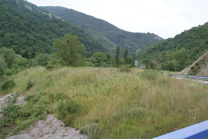 Parcela donde se ubicará la nueva depuradora de Oroz-Betelu