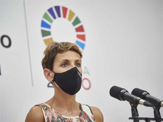 Archivo - La presidenta de Navarra, María Chivite.