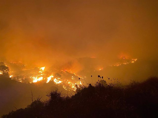 Incendio en Sierra Bermeja