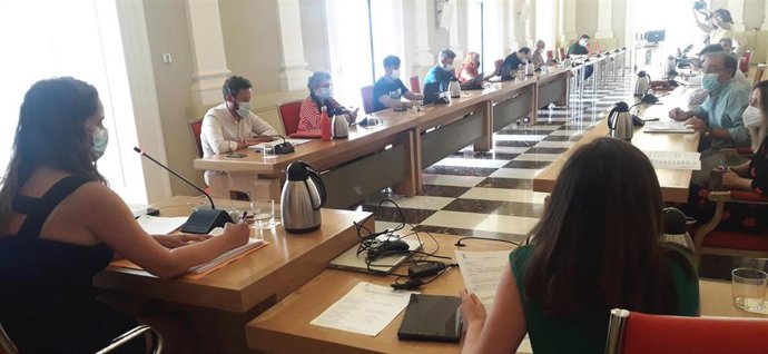 Reunión de la Comisión de Economía y Hacienda del Ayuntamiento de Cáceres en la que se ha aprobado la subida de impuestos en Cáceres pasa el primer escollo con los votos de PSOE, Unidas Podemos y Teófilo Amores