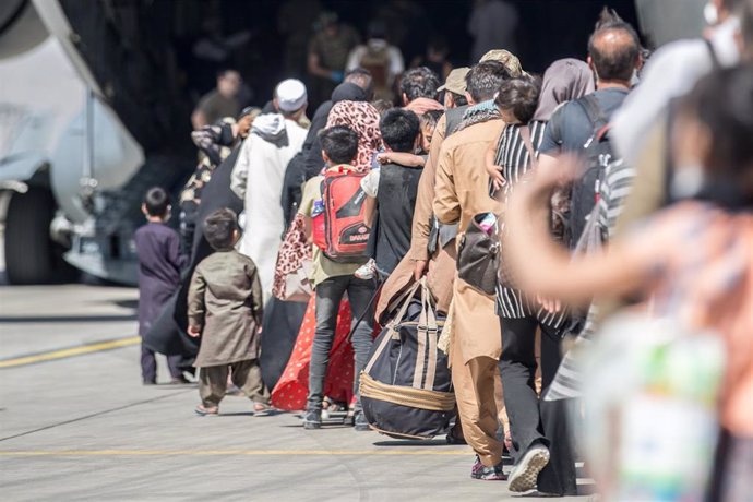 Evacuaciones en el aeropuerto de Kabul