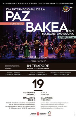 Cartel del concierto del Día por la Paz