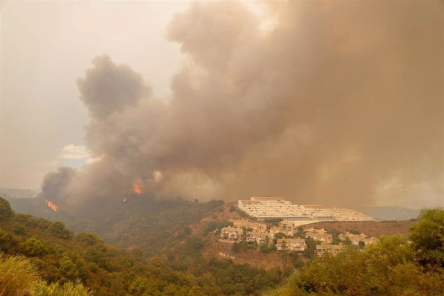 Incendio forestal de Sierra Bermeja a 09 de septiembre del 2021 en Estepona (Málaga) (Andalucía)