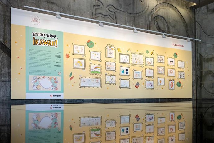 Exposición de los trabajos realizados por los alumnos del taller de ilustración Kawaii en 2021