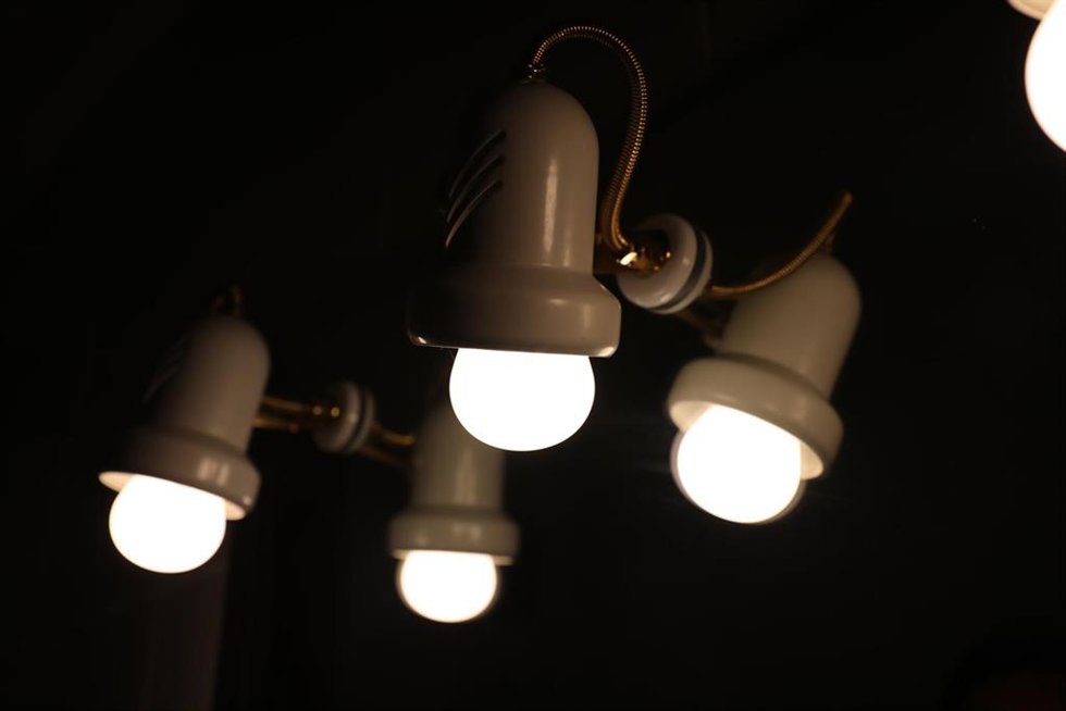 Lámpara encendida 