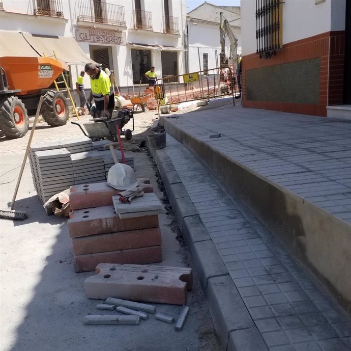 Obras de mejora de infraestructuras hidráulicas en un municipio del Aljarafe