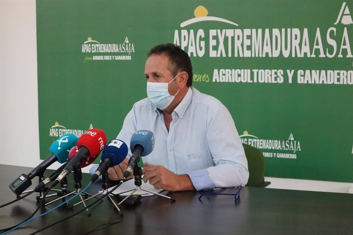 El presidente de APAG Extremadura Asaja, Juan Metidieri, en nota d eprensa