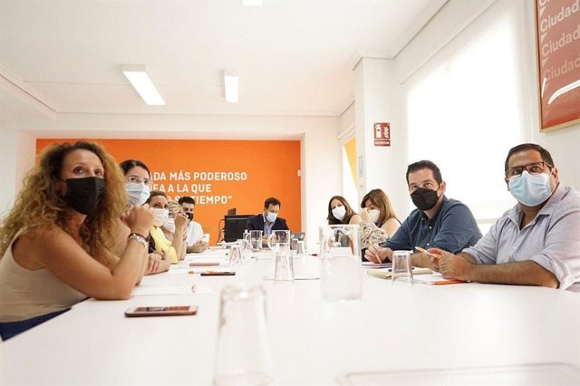 Reunión de los secretarios de Acción Institucional de Ciudadanos (Cs) en Andalucía.