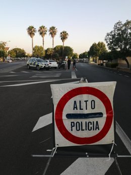 Control policial en Bollullos