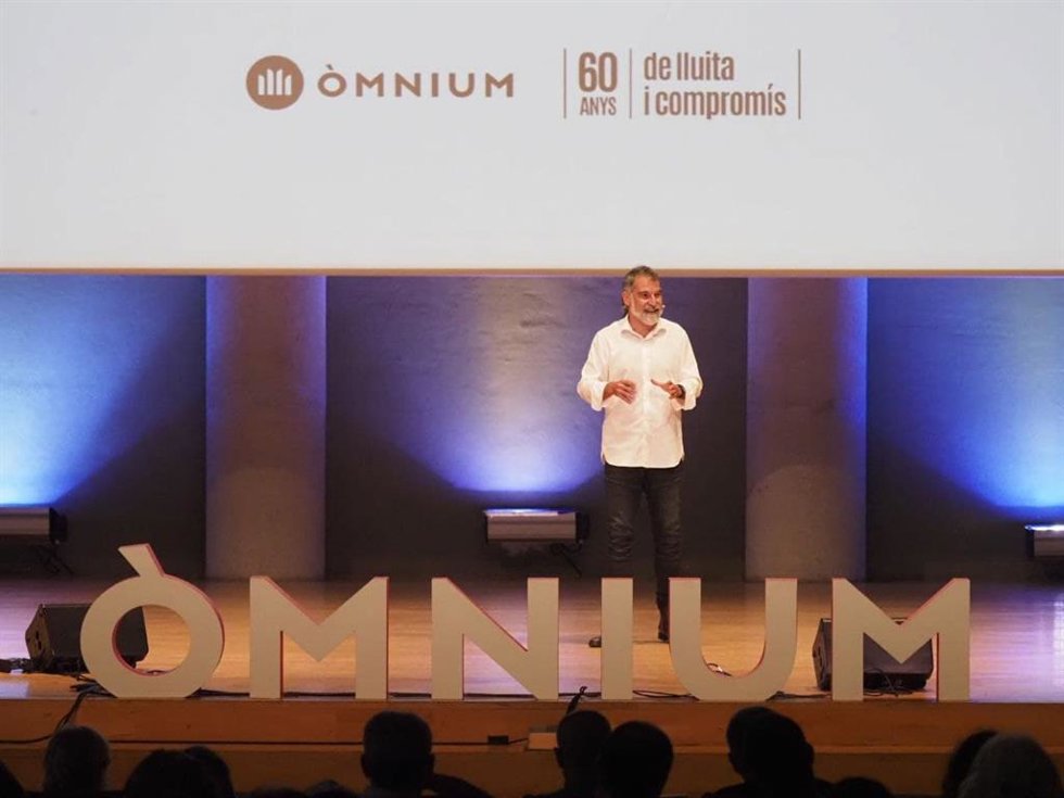 El presidente de mnium Cultural, Jordi Cuixart, en un acto en Tarragona