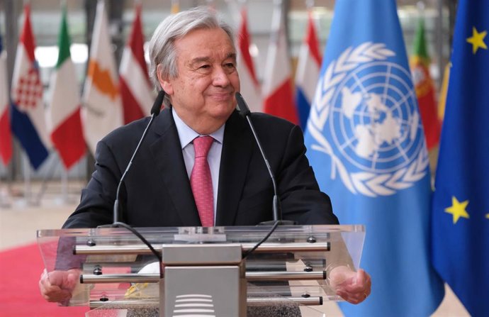Archivo - El secretario general de la ONU, António Guterres