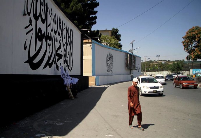 Murales pintados en Kabul tras el ascenso de los talibán