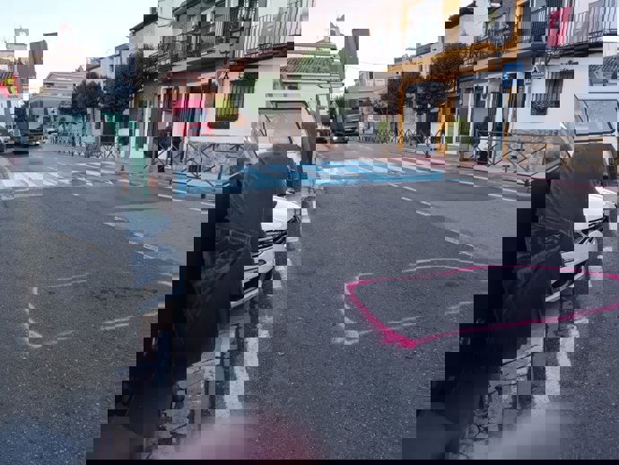 Lugar del atropello a un anciano en Chiloeches