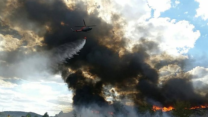 Incendio en Cehegín