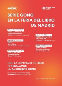 Calendario de firmas Serie Gong en la Feria del Libro de Madrid