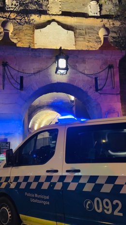 Vehículo de la Policía Municipal de Pamplona.