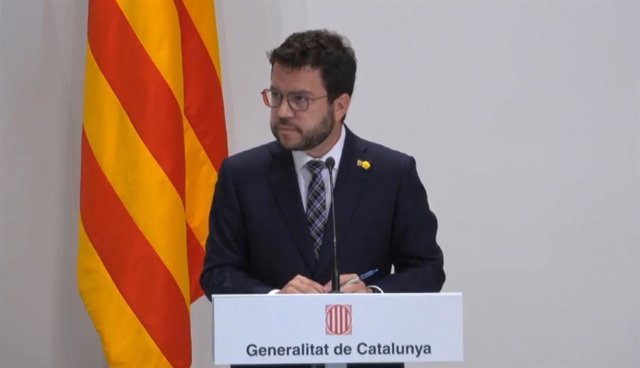 El presidente de la Generalitat, Pere Aragonès.
