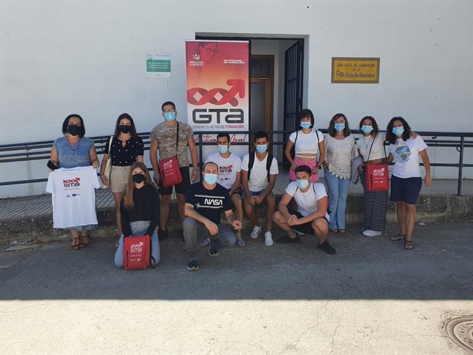 Alumnos del curso de la diputación en Llerena.