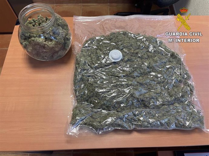 Marihuana intervenida por la Guardia Civil en diferentes dispositivos de prevención en la provincia de Toledo