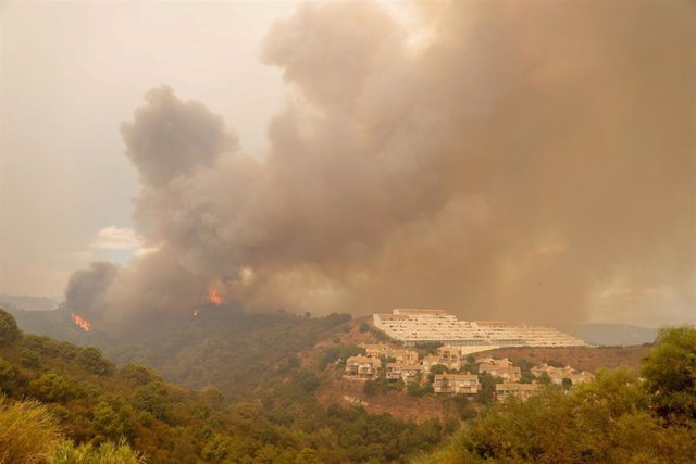 Incendio de Sierra Bermeja en una imagen de archivo 