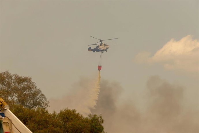 Imagen del incendio forestal de Sierra Bermeja (Málaga).