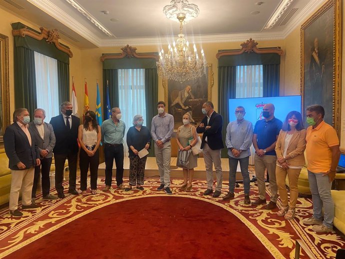 Recepción en el Ayuntamiento de Gijón al tenista gijonés olímpico Pablo Carreño