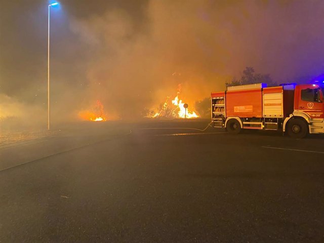 Incendio en Sierra Bermeja