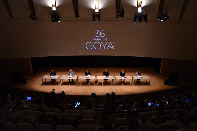 Rueda de prensa de los Goya 2022 en el Palau de Les Arts