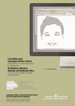 Archivo - 'Detrás de un dato, hay una persona como tú', campaña del Gobierno de Navarra sobre el uso de los datos de la ciudadanía