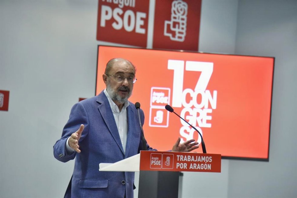 Javier Lambán repetirá como secretario general del PSOE Aragón por tercer mandato consecutivo.