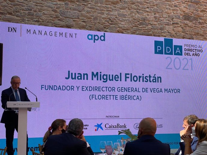 Juan Miguel Floristán, galardonado con el Premio al Directivo del Año de APD.