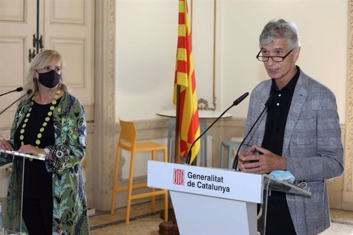 La consellera Violant Cervera y el conseller Josep Maria Argimon