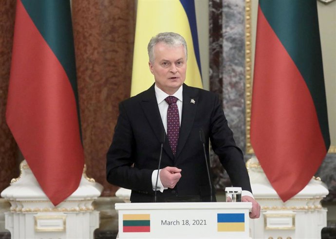 Archivo - El presidente de Lituania, Gitanas Nauseda.