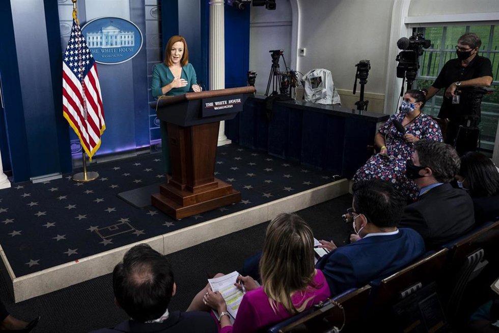 La secretaria de prensa de la Casa Blanca, Jen Psaki.