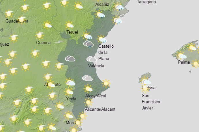 Predicción del tiempo para este sábado 11 de septiembre