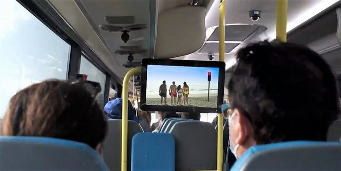 Dos millones de usuarios de Guaguas Municipales y Global han visto la campaña para prevenir ahogamientos